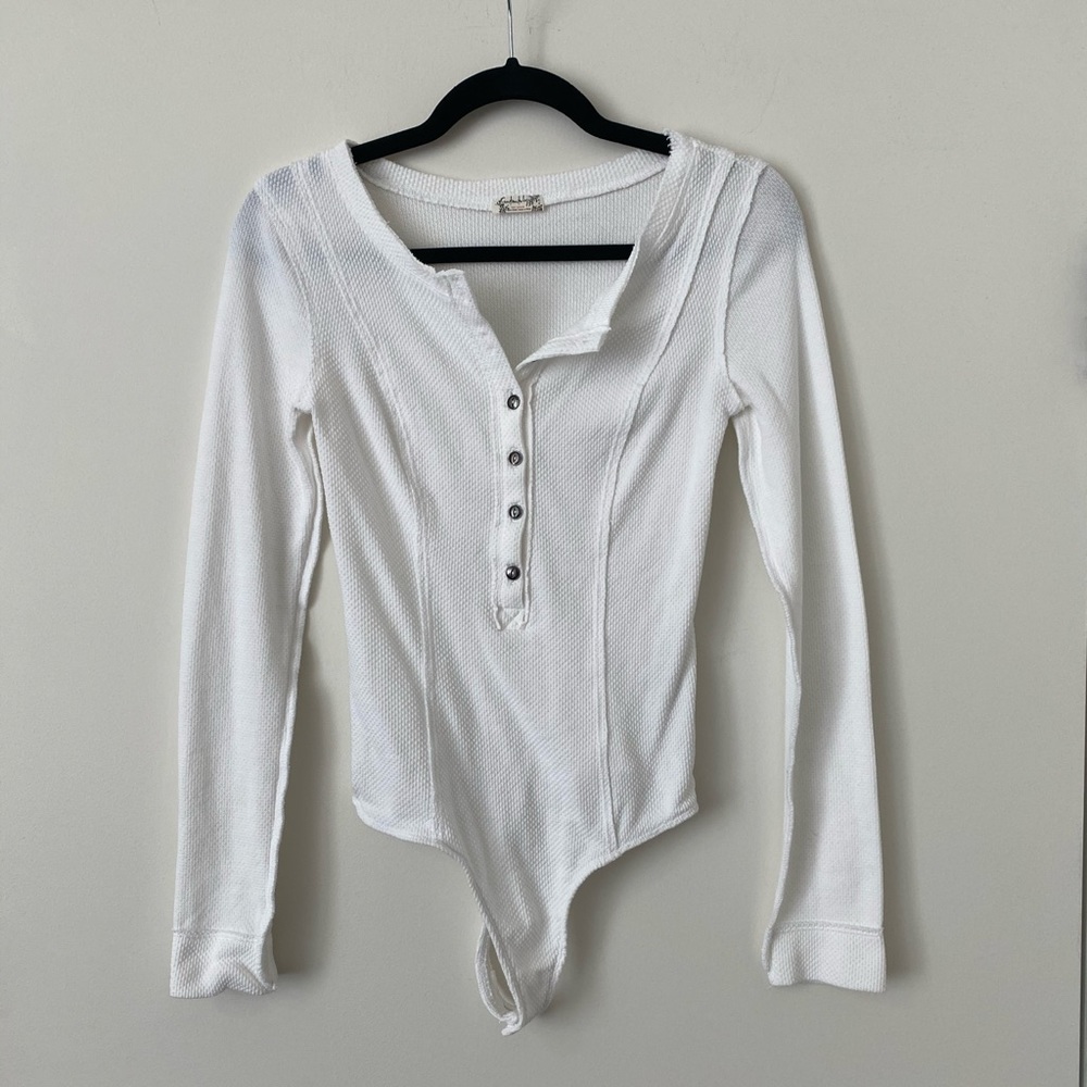 Free People long sleeve bodysuit